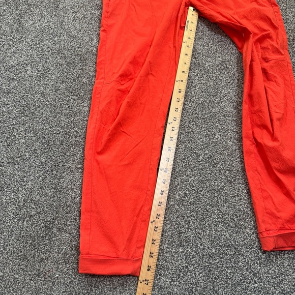 Athleta Trekkie North Jogger Pants Woman’s 8T Orange Flame Drawstring Pockets - Picture 13 of 13